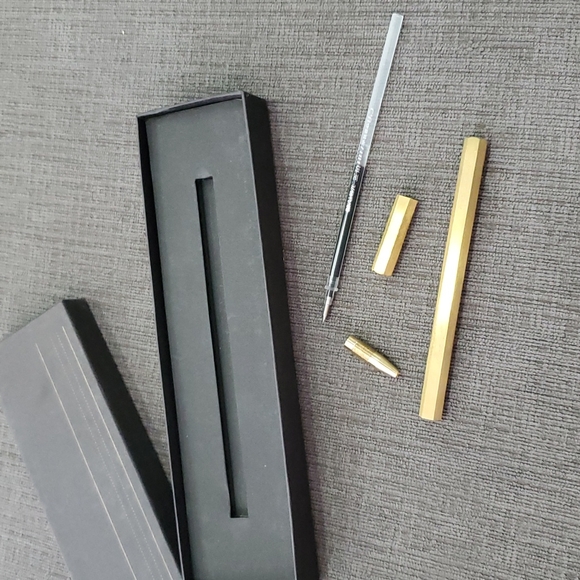 💥50% sale💥Iron & Glory six sided brass pen gift box set #1064 - Picture 3 of 5